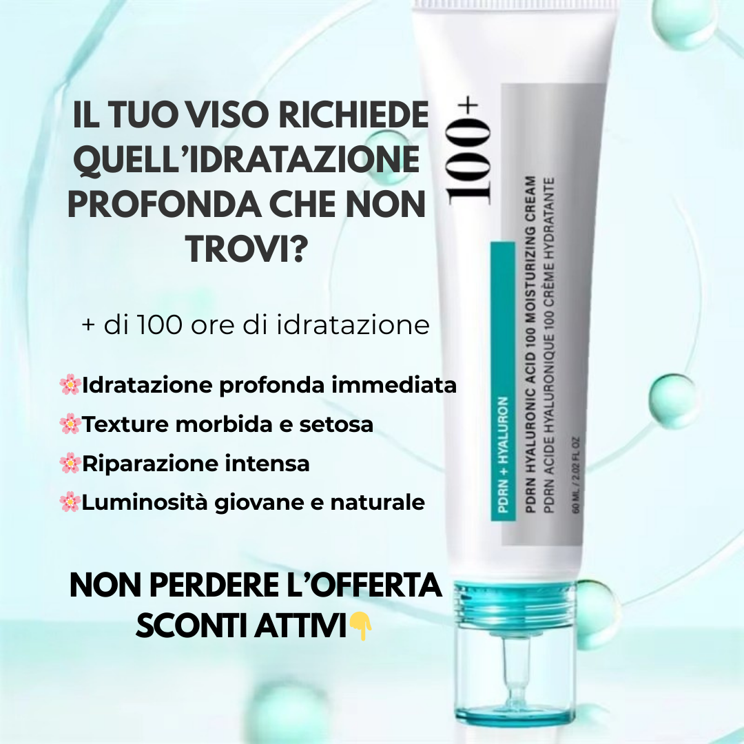 HydraSkin™ | Crema viso con Acido Ialuronico che nutre e trasforma la pelle