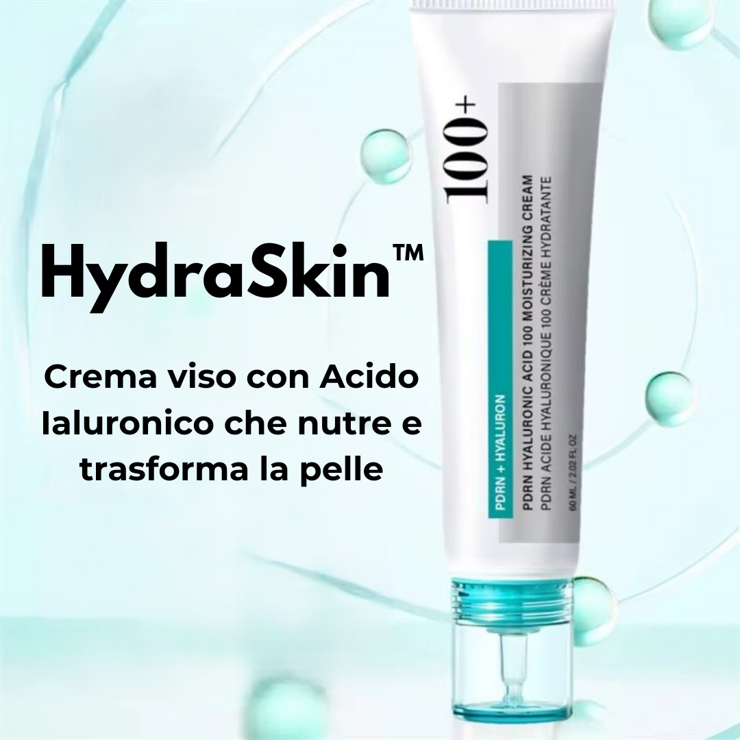 HydraSkin™ | Crema viso con Acido Ialuronico che nutre e trasforma la pelle